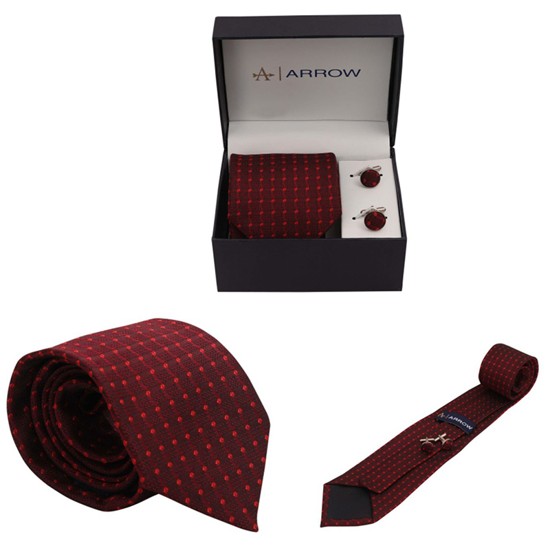 Arrow Tie & Cufflink Set