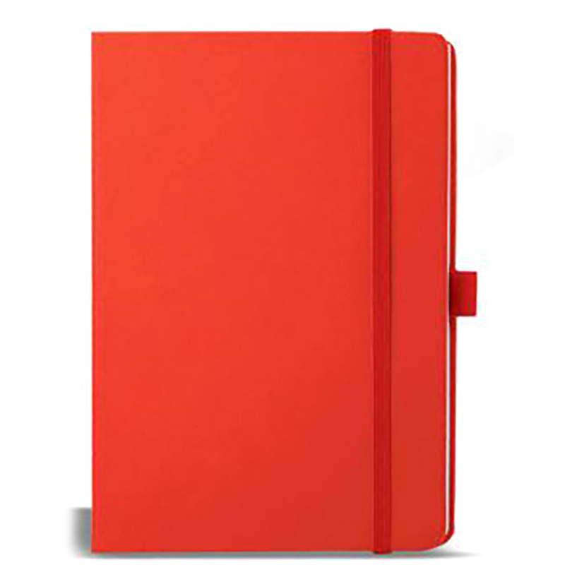 Elastic red notebook