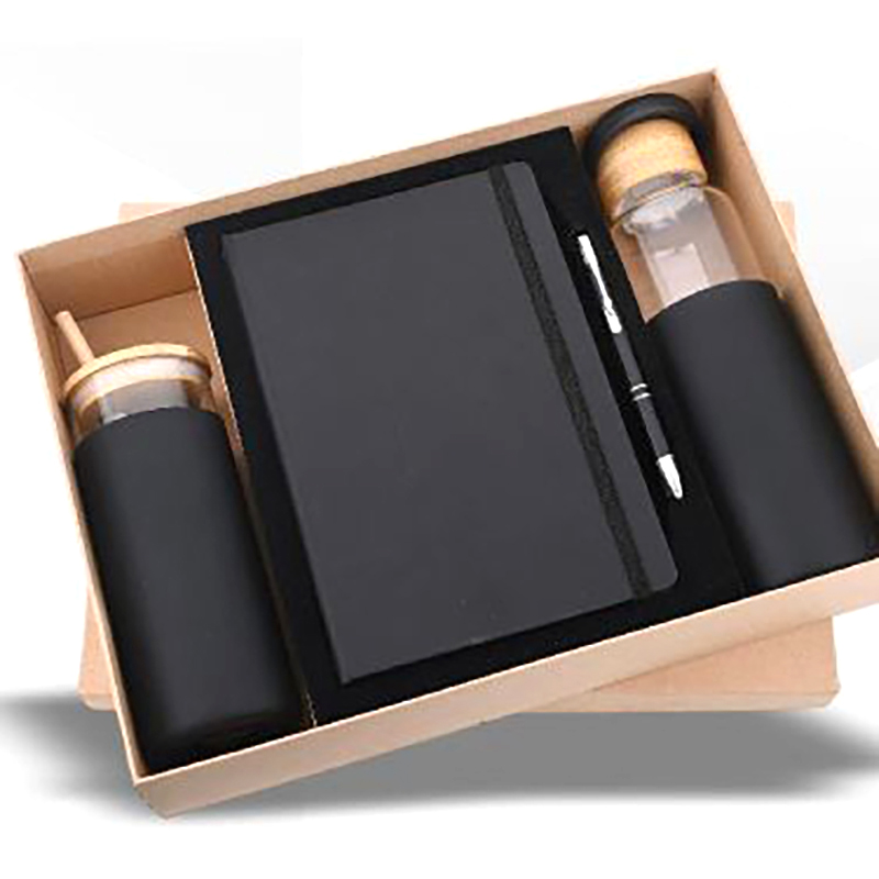 Diary with glass  bottle & tumbler