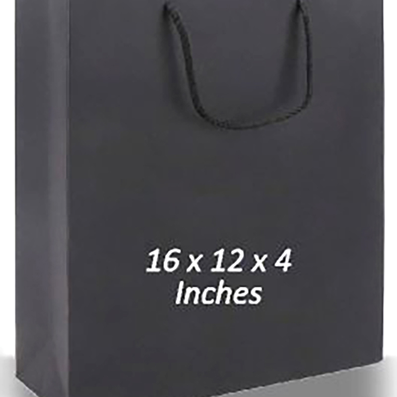 Black paper bag